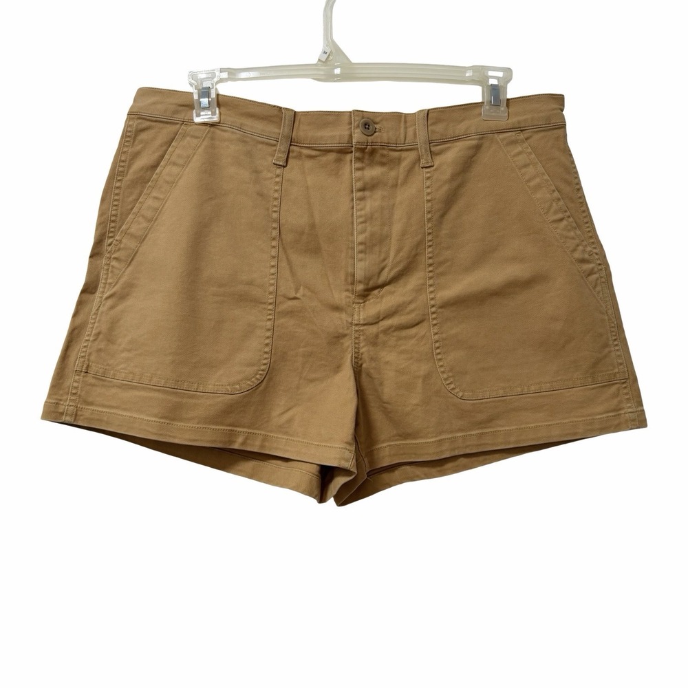 Madewell Womens The Perfect Vintage Fatigue Shorts Size 32 Khaki‎ High Rise NEW